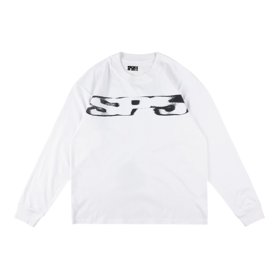 Sp5Der White Spray Logo Shirt