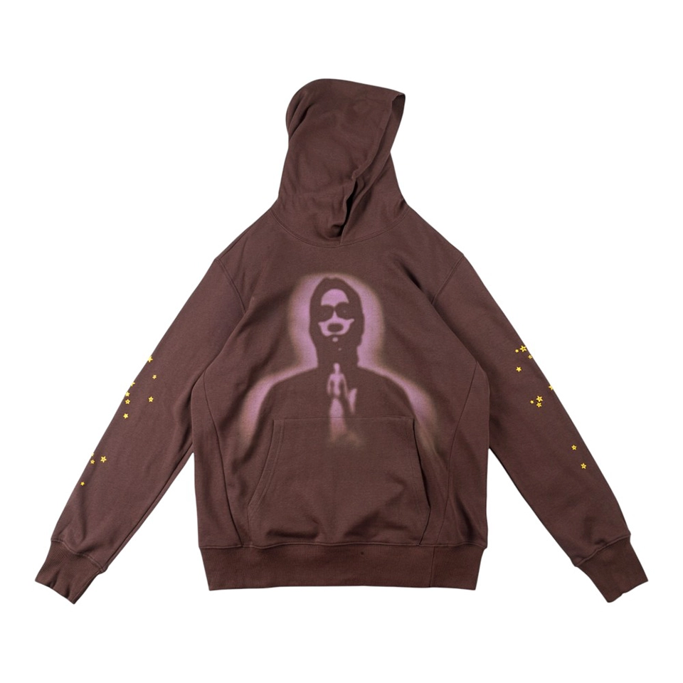 Sp5Der World Wide Shadow Graphic Hoodie