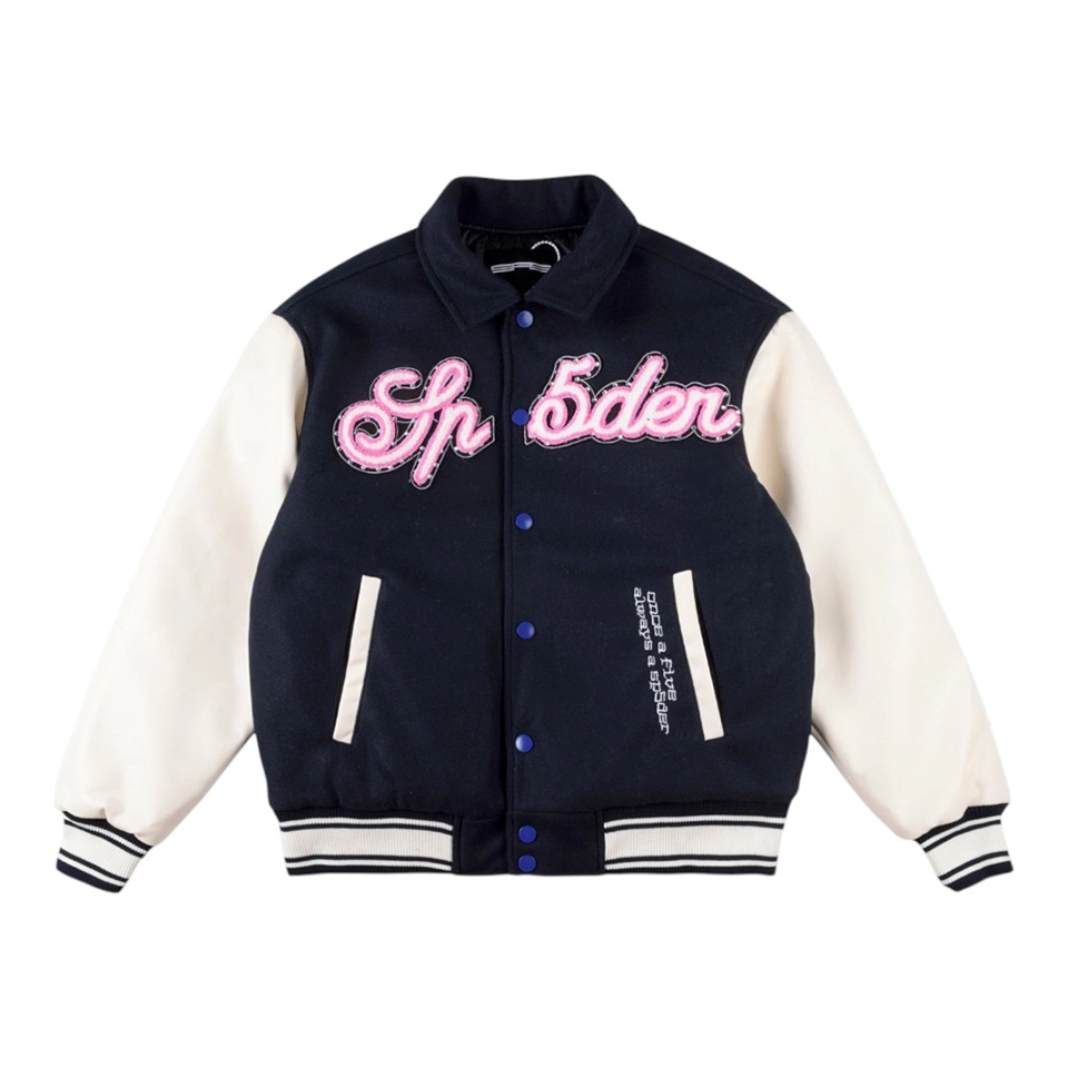 Sp5der-Worldwide-Pink-Logo-Varsity-Jacket3.webp Sp5Der Worldwide Pink Logo Varsity Jacket