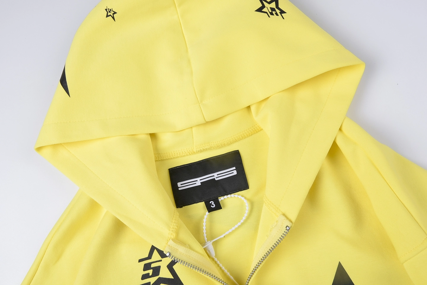 Sp5Der Yellow 5Star Zip Hoodie