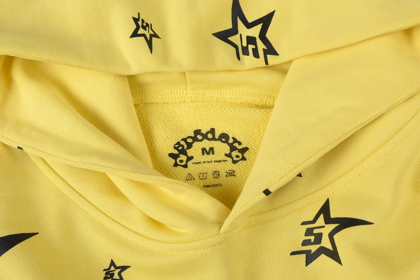 Sp5Der Yellow 5 Star Zip Hoodie