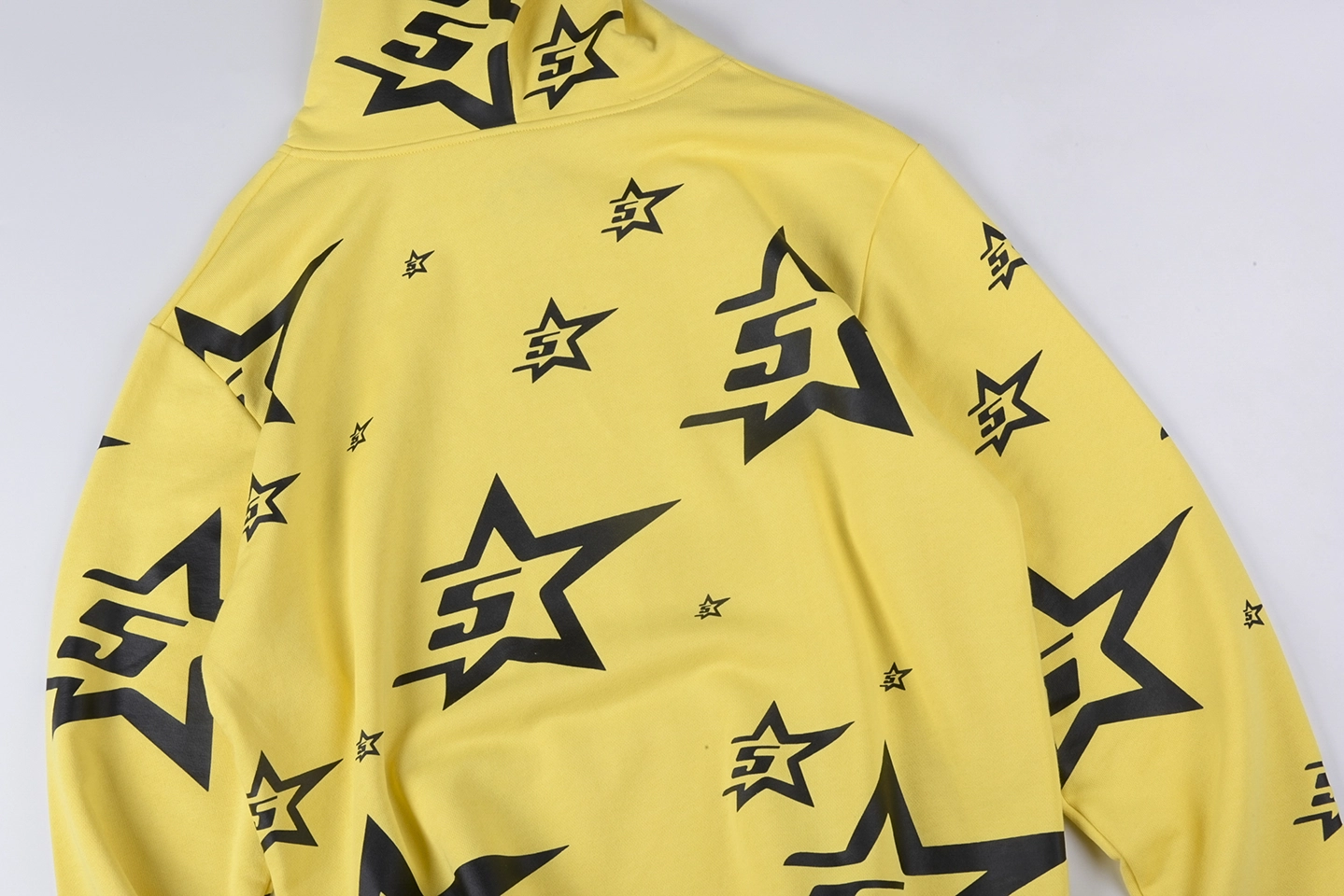 Sp5Der Yellow 5 Star Zip Hoodie