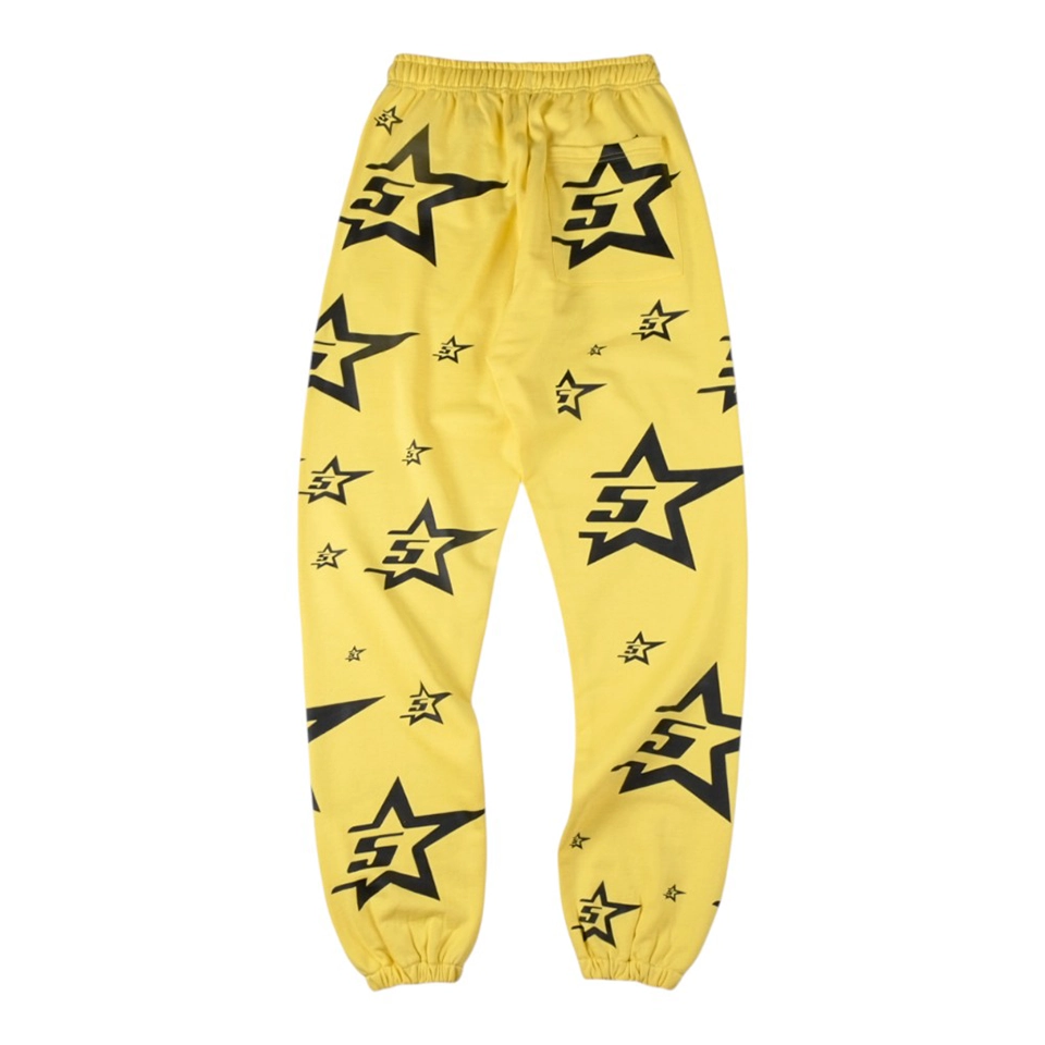 Sp5Der Yellow Star Logo Sweatpants 2