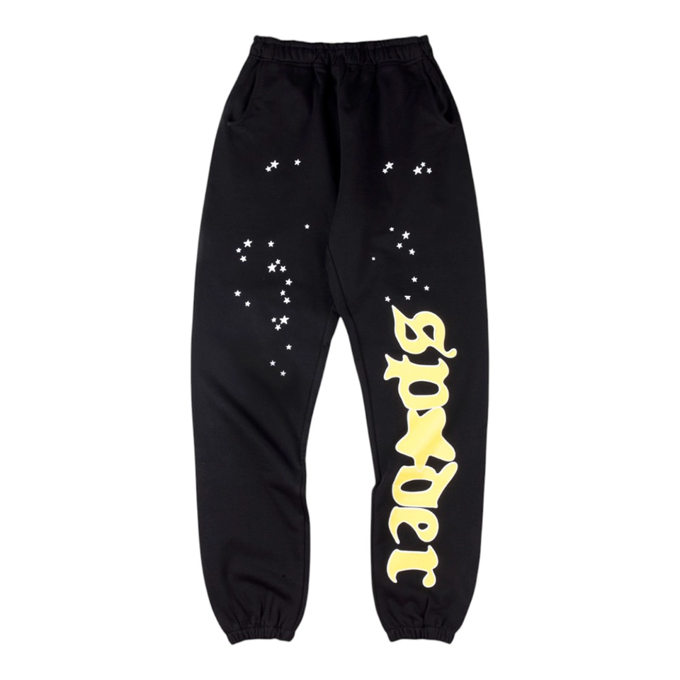 Sp5Der Yellow Star Logo Sweatpants