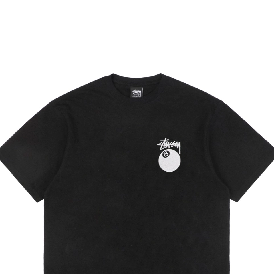 Stussy 8 Ball Logo Print T Shirt