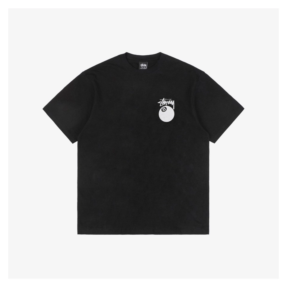 Stussy 8 Ball Logo Print T Shirt