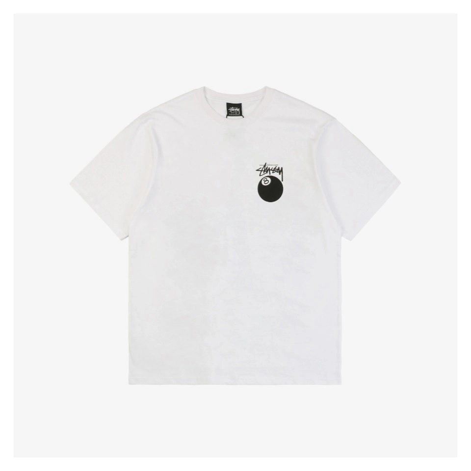 Stussy 8 Ball Logo Print T Shirt