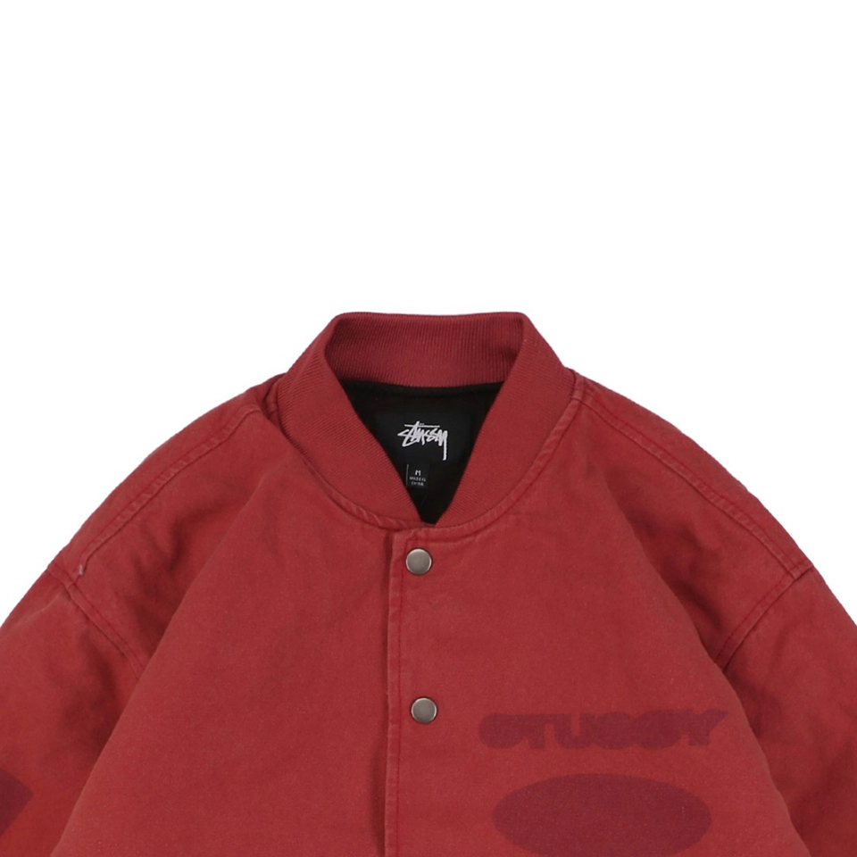 Stussy-Blurred-Graffiti-Letter-Print-Jacket-Red1.jpeg.webp Stussy Blurred Graffiti Letter Print Jacket Red