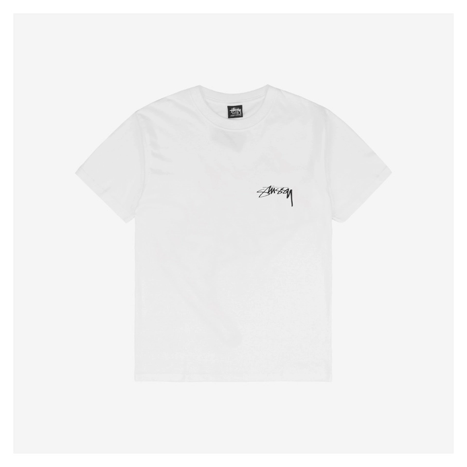 Stussy Circular Graffiti Letter Print T Shirt