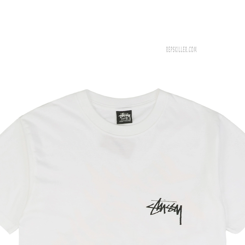 Stussy Flame Graffiti Letter Print T Shirt