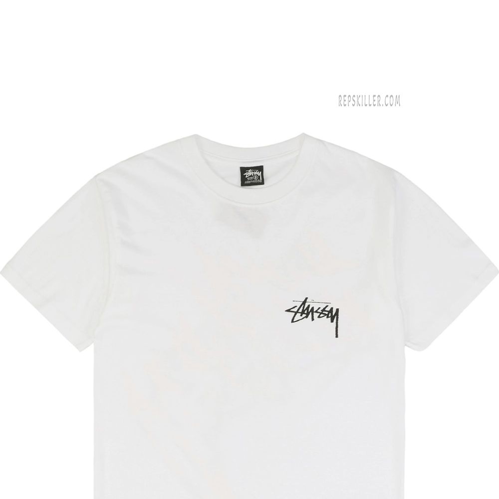 Stussy Flame Graffiti Letter Print T Shirt