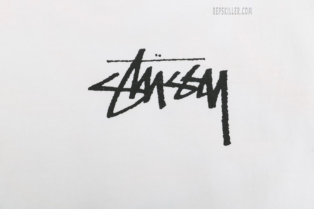 Stussy Flame Graffiti Letter Print T Shirt