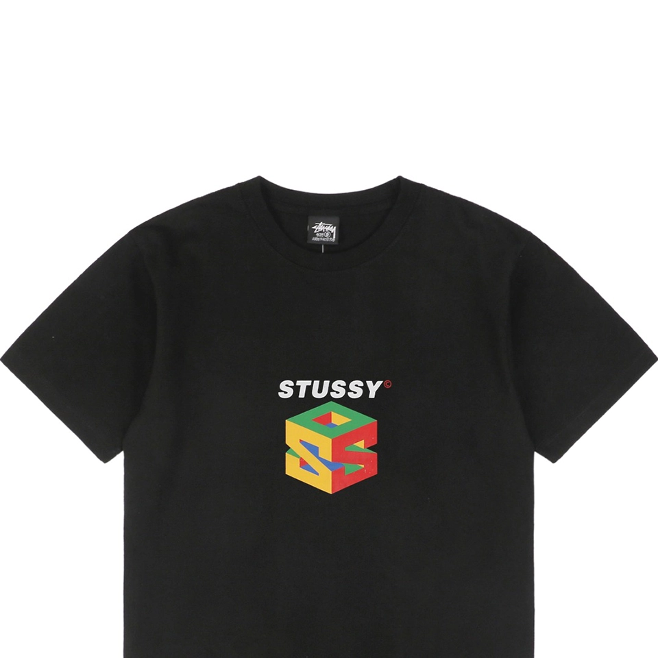 Stussy Rubiks Cube S Letter Graphic T Shirt