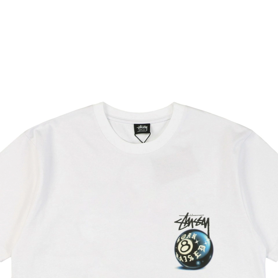Stussy Sanskrit Black 8 Ball Graphic T Shirt