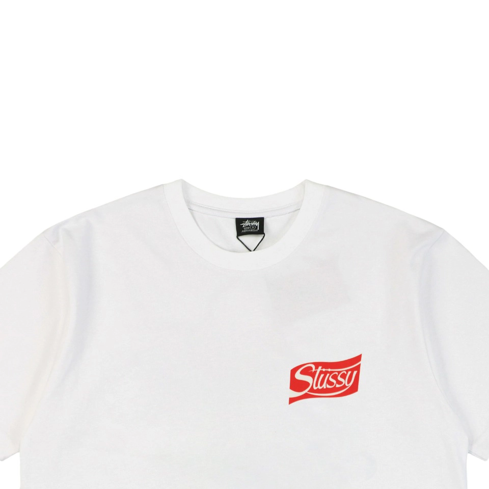 Stussy Soda Can Letter Print T Shirt