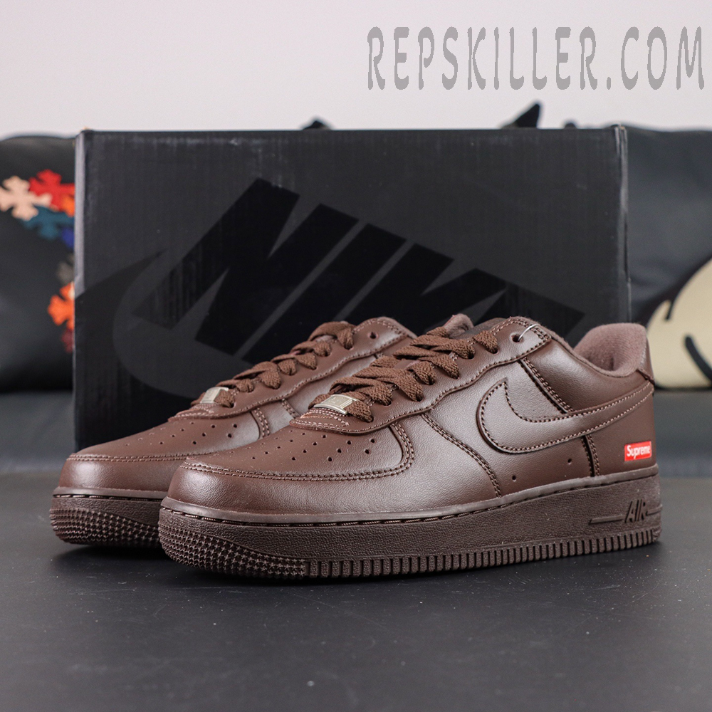 Sup X Air Force 1 Low Box Logo Baroque Brown