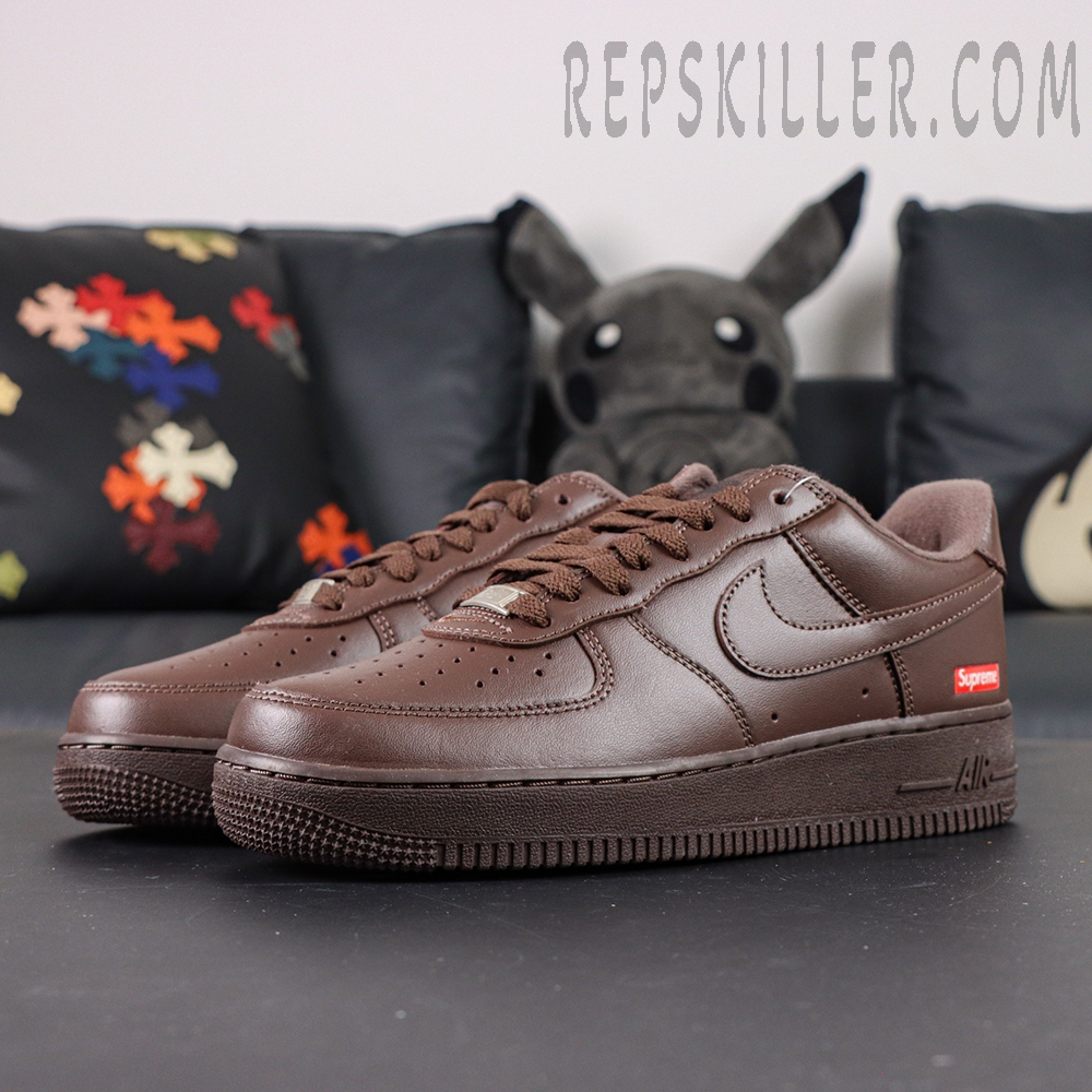 Sup X Air Force 1 Low Box Logo Baroque Brown