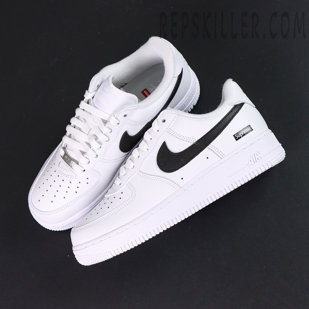 Sup X Air Force 1 Low Box Logo White Black