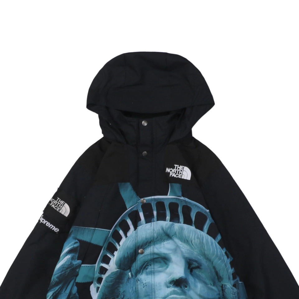 Sup X Tnf Statue Of Liberty Hooded Expedition Jacket Black