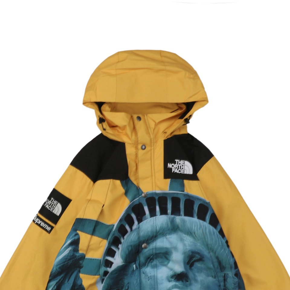 Sup X Tnf Statue Of Liberty Hooded Expedition Jacket Yellow