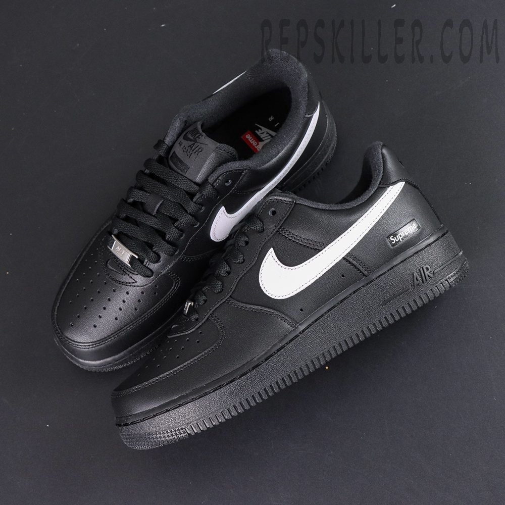 Sup X Air Force 1 Low Box Logo Black White