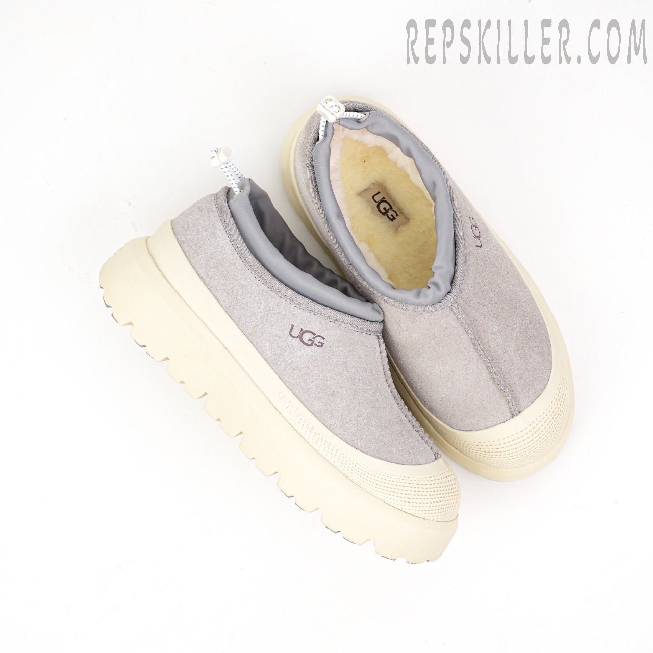 Tasman Weather Hybrid Slipper Grey White