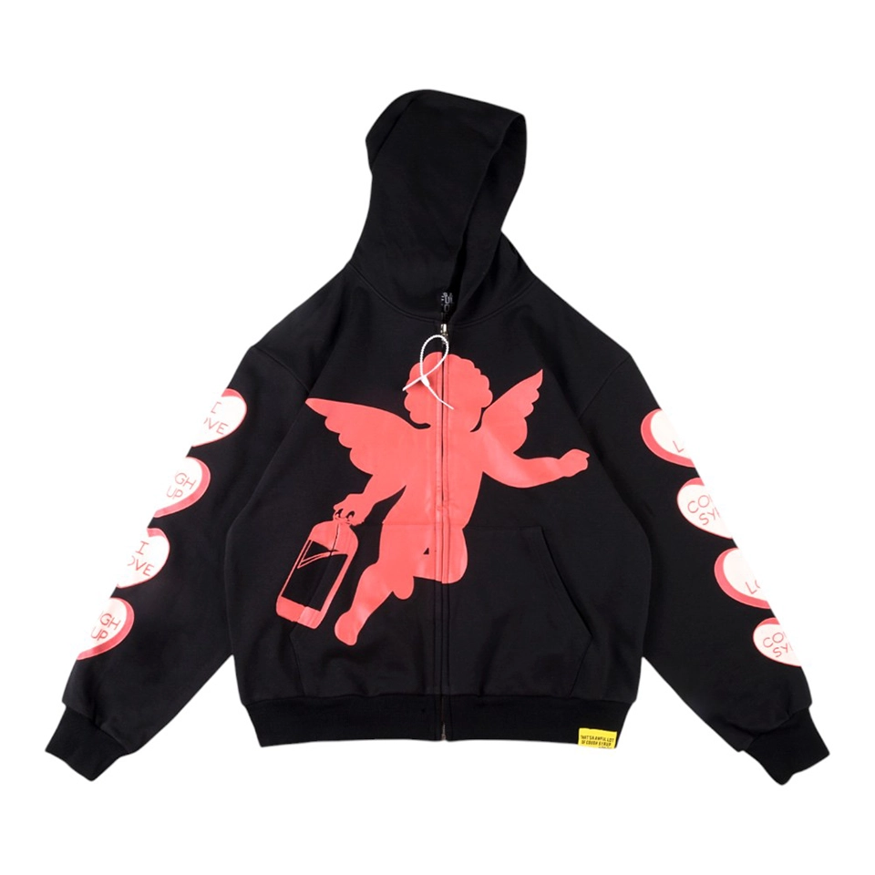 Thats A Awful Lot Of Cough Syrup Cupid Zip Up Hoodie