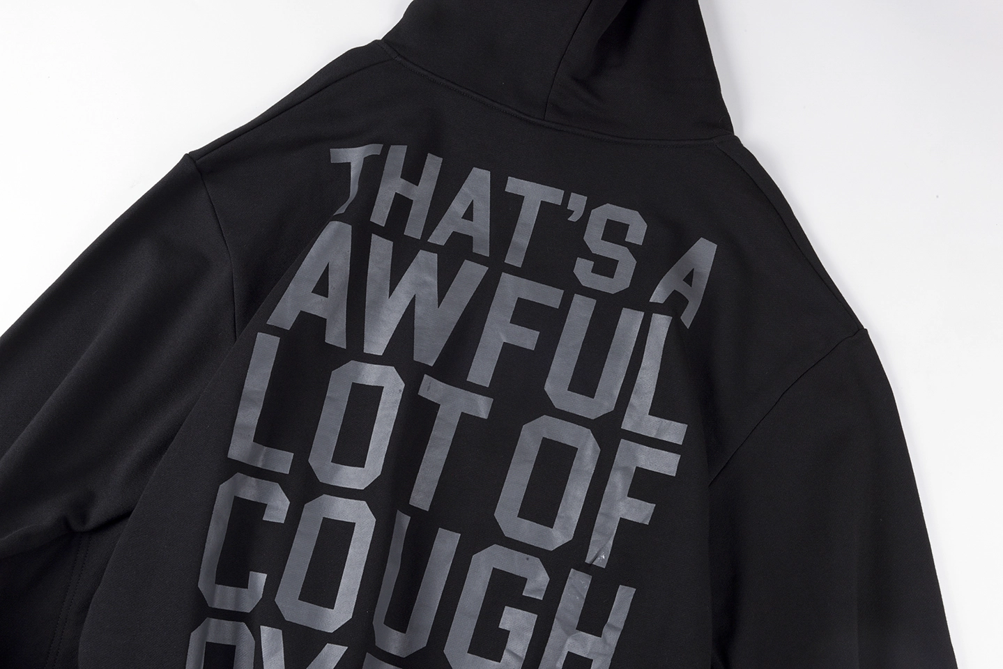 Thats A Awful Lot Of Cough Syrup Oversized Black Hoodie