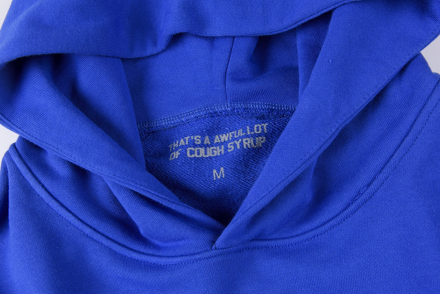 Thats A Awful Lot Of Cough Syrup Space Eagle Blue Hoodie