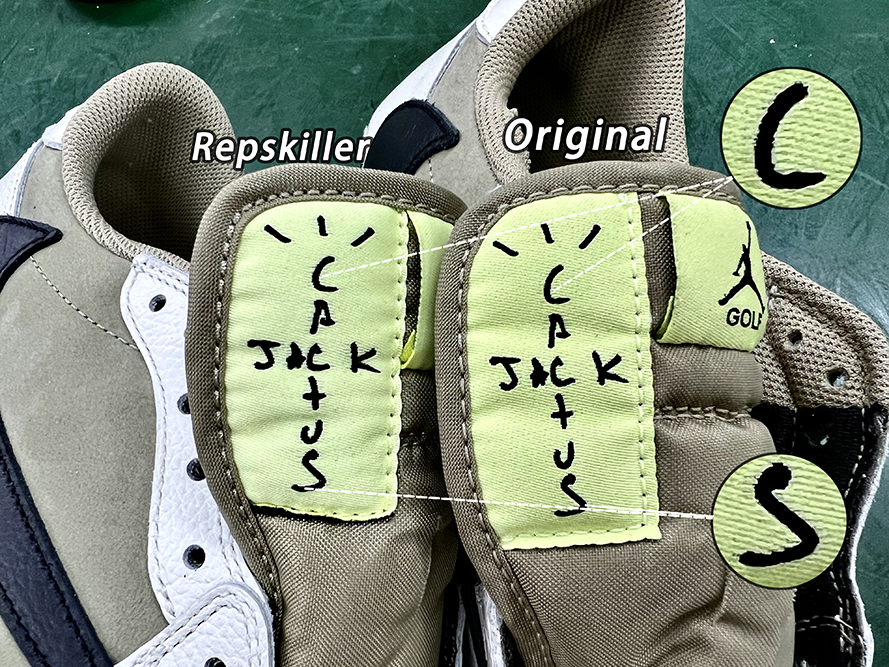 Travis Scott X Air Jordan 1 Low Golf Neutral Olive Replica – Image 4 Travis Scott x Air Jordan 1 Low Golf 'Neutral Olive' Replica