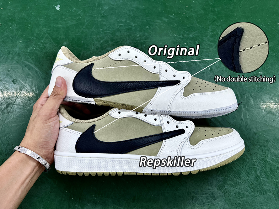 Travis Scott X Air Jordan 1 Low Golf Neutral Olive Replica – Image 5 Travis Scott x Air Jordan 1 Low Golf 'Neutral Olive' Replica