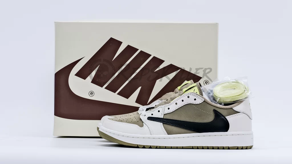 Travis Scott X Air Jordan 1 Low Golf Neutral Olive Replica – Image 6 Travis Scott x Air Jordan 1 Low Golf 'Neutral Olive' Replica