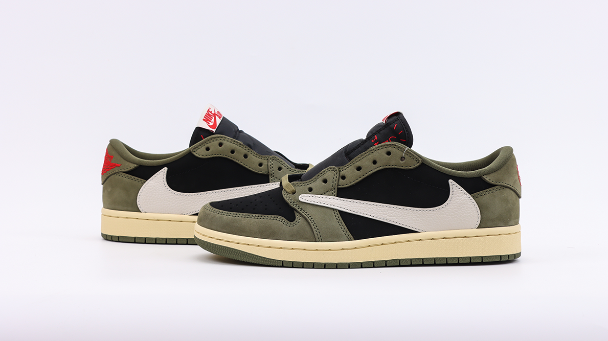 Travis Scott X Air Jordan 1 Low Og Sp Black Olive Replica