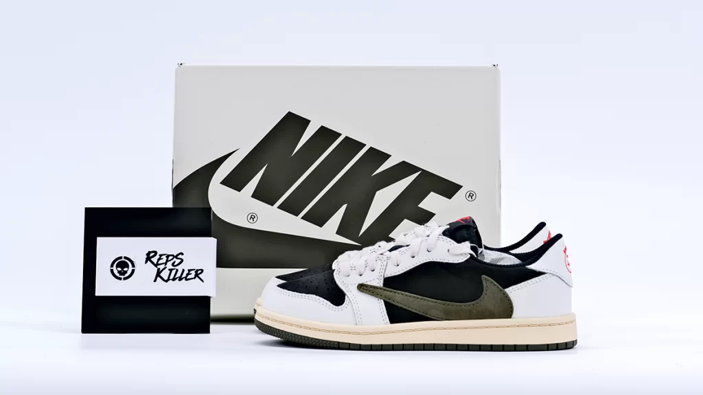 Travis Scott x Air Jordan 1 Low OG PS 'Olive' (child)Replica