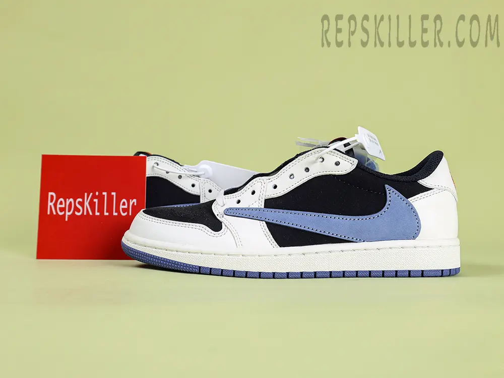 Travis Scott X Air Jordan 1 Low White Blue