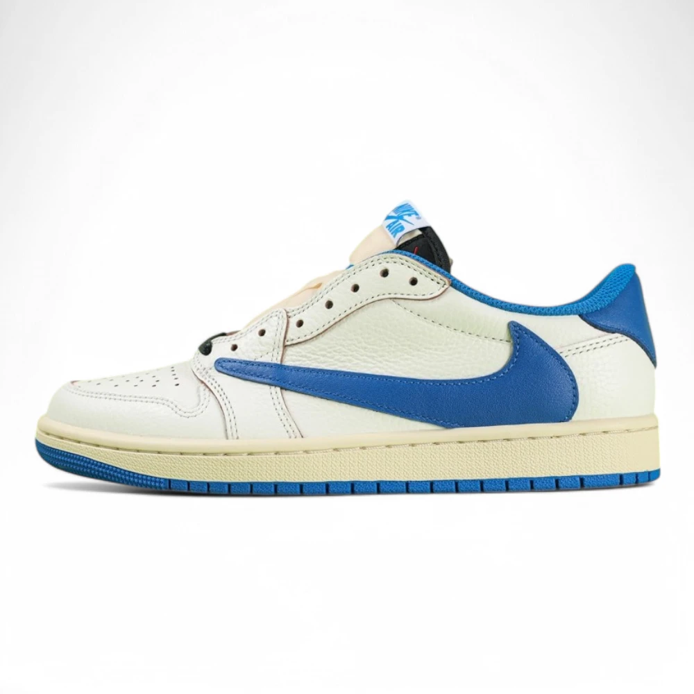 Travis Scott X Fragment X Air Jordan 1 Low Og Military Blue