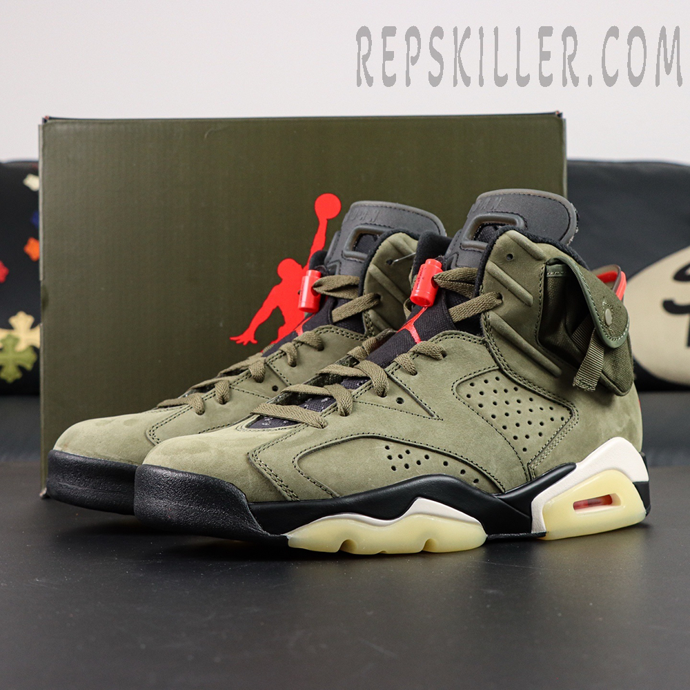 Travis Scott X Jordan 6 Retro Olive