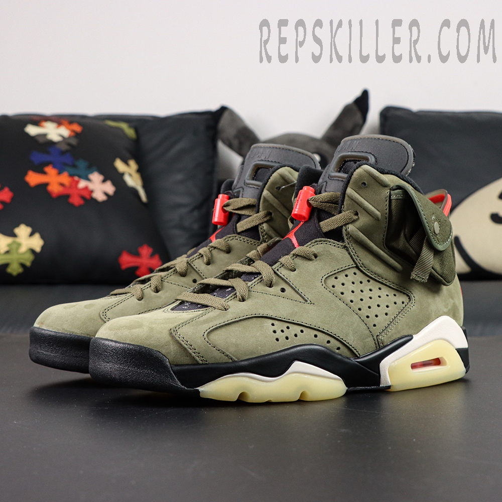 Travis Scott X Jordan 6 Retro Olive