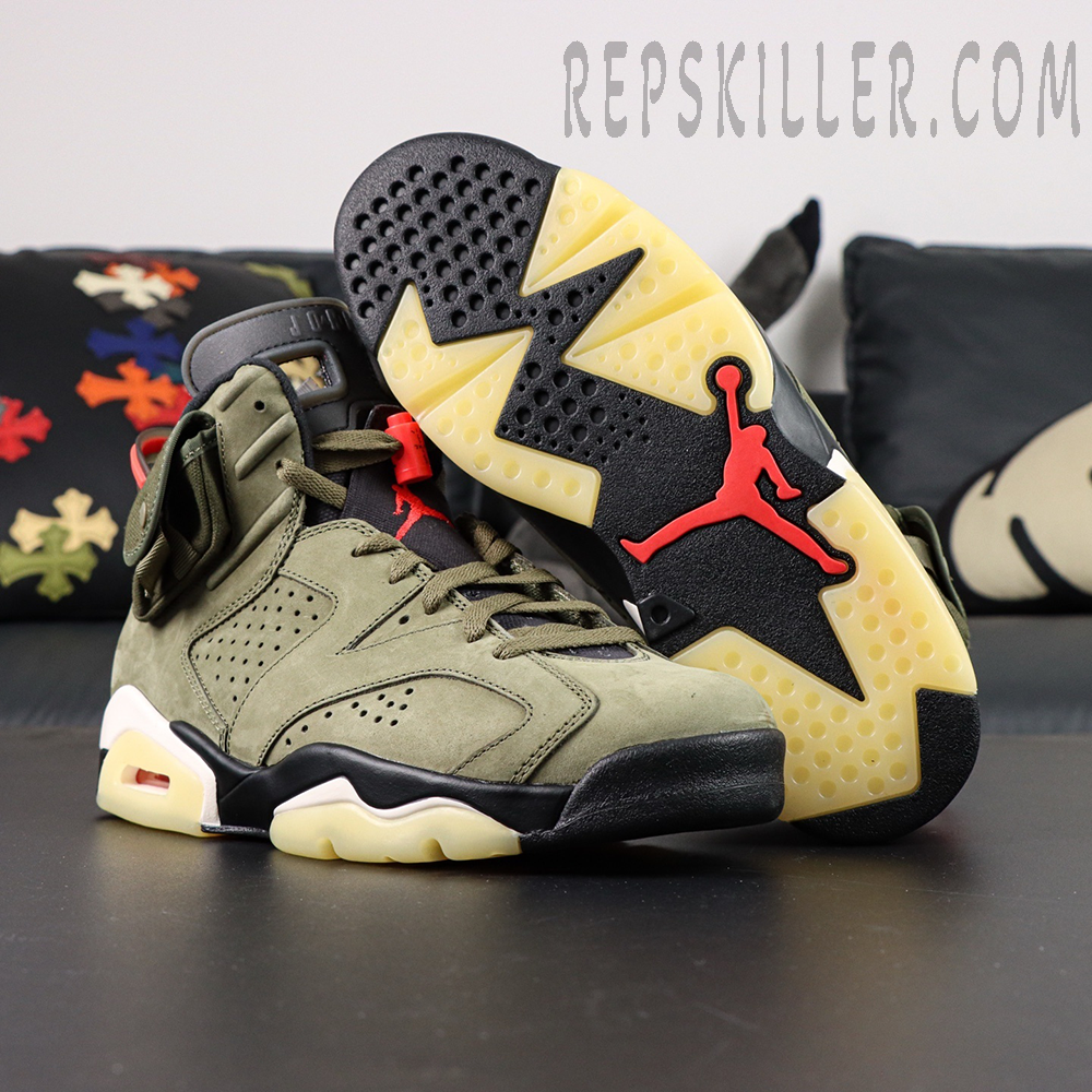 Travis Scott X Jordan 6 Retro Olive