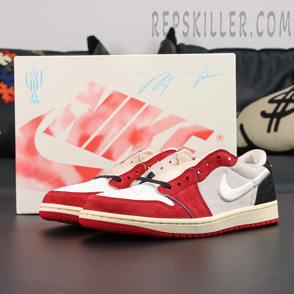 Trophy Room X Air Jordan 1 Retro Low Og Sp Rookie Card Home 2