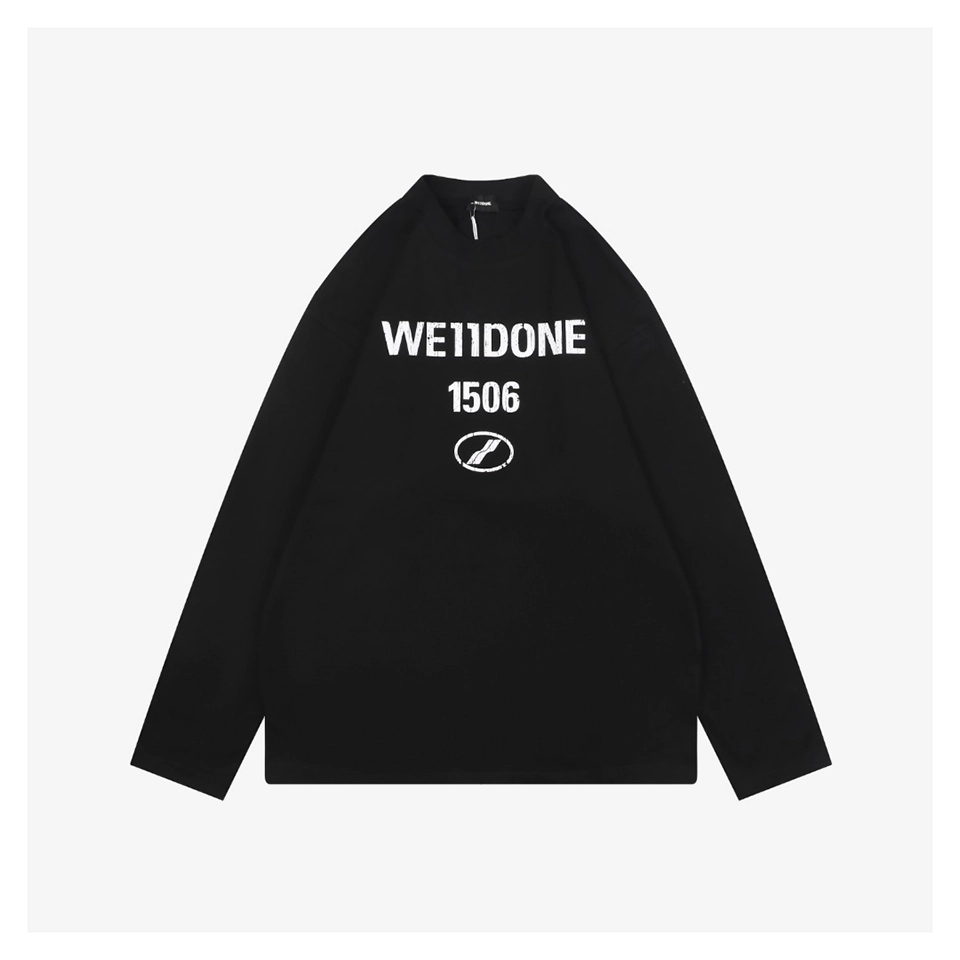 We11Done 1506 Distressed Lettering Shirt