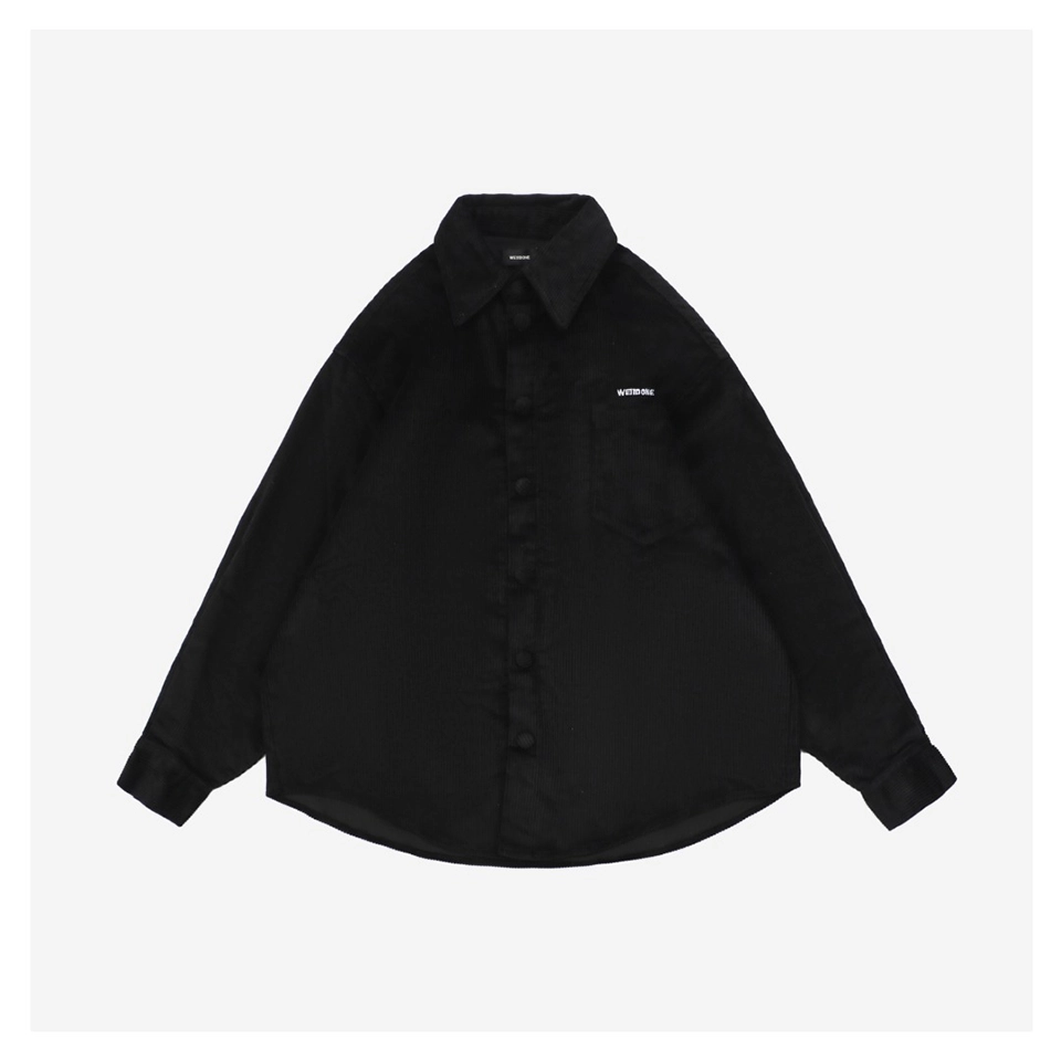 We11Done Corduroy Embroidered Shirt