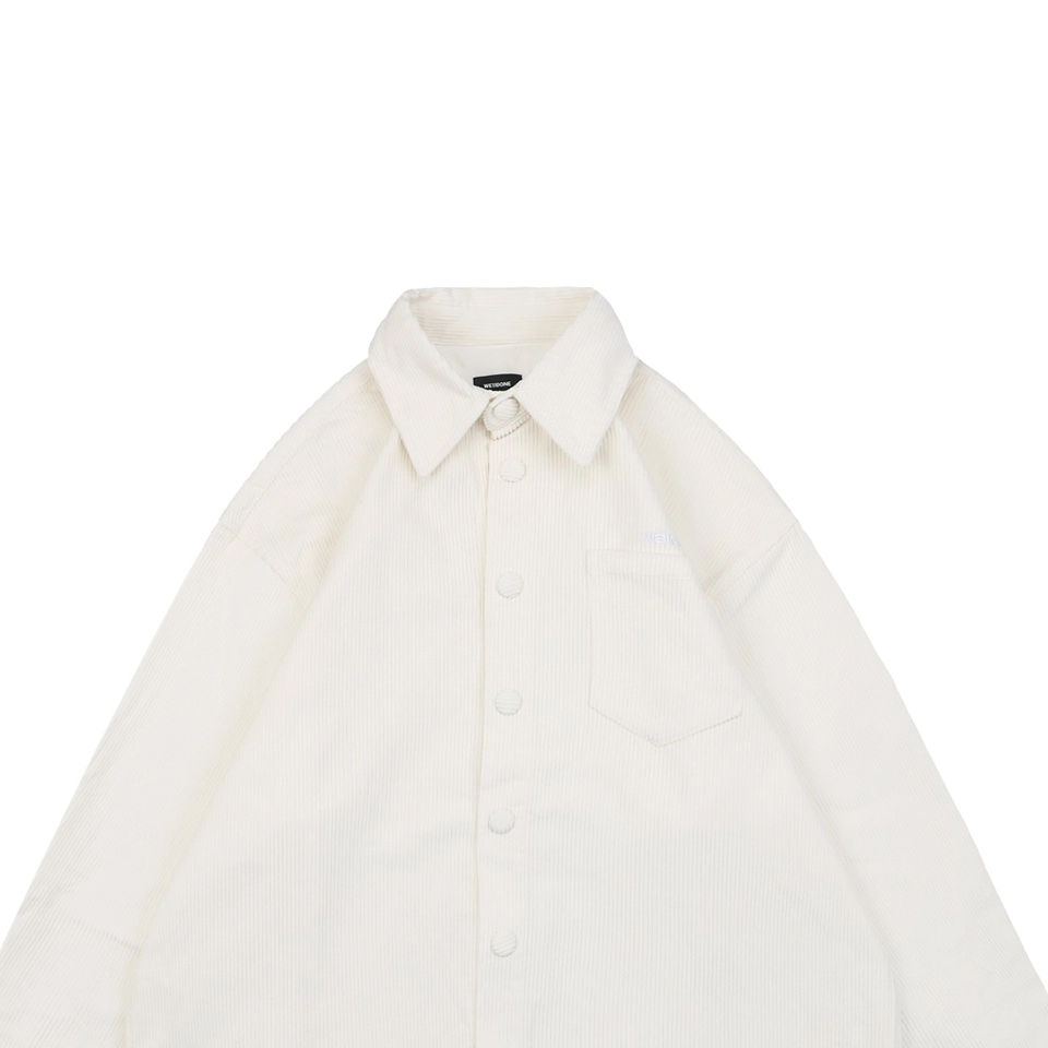 We11Done Corduroy Embroidered Shirt