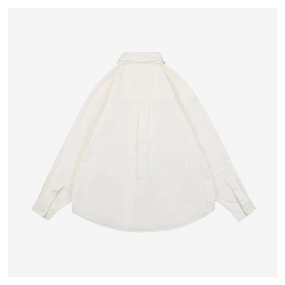 We11Done Corduroy Embroidered Shirt