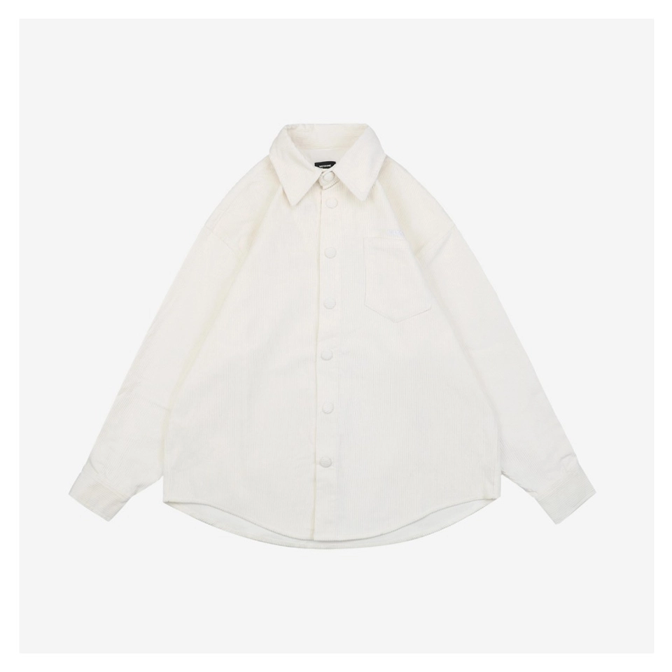 We11Done Corduroy Embroidered Shirt