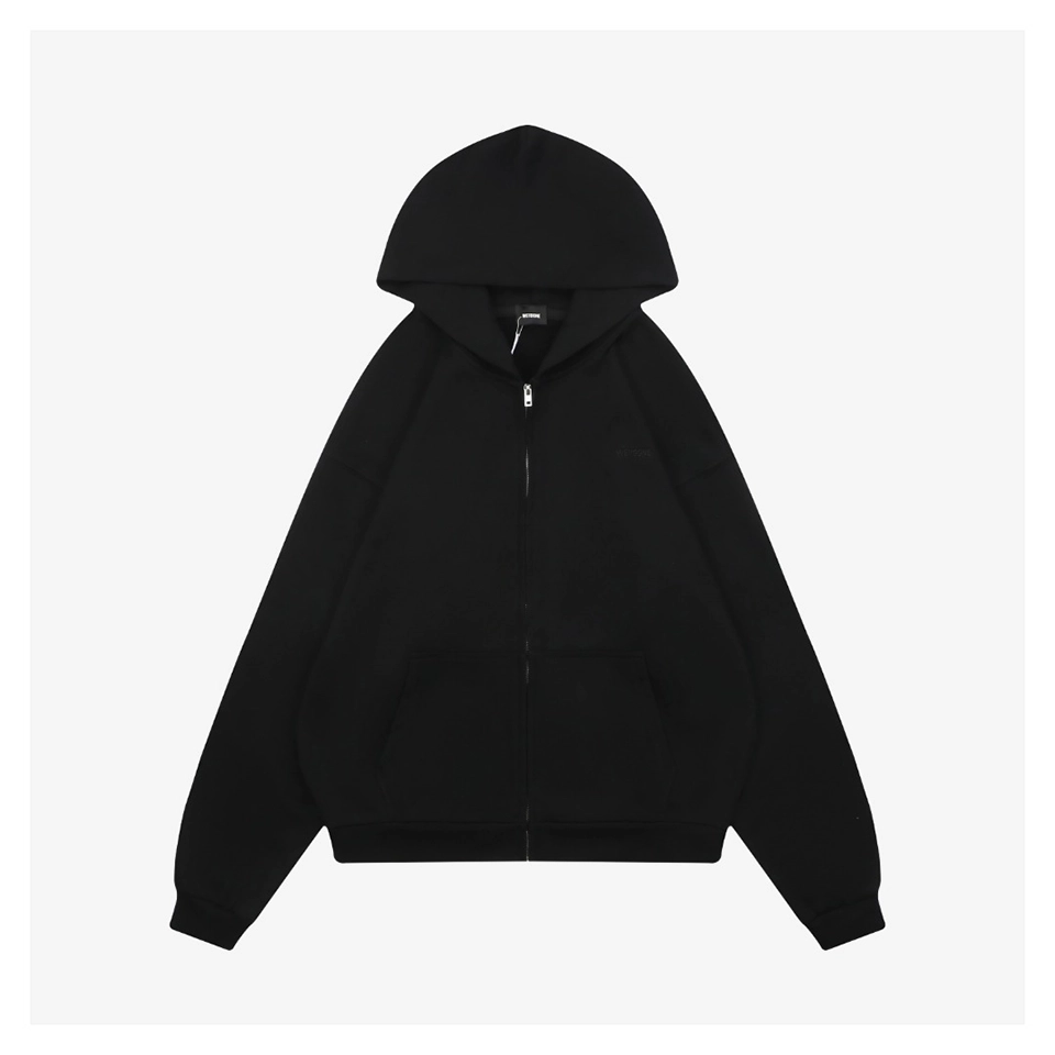 We11Done Rhinestone Logo Hoodie Jacket