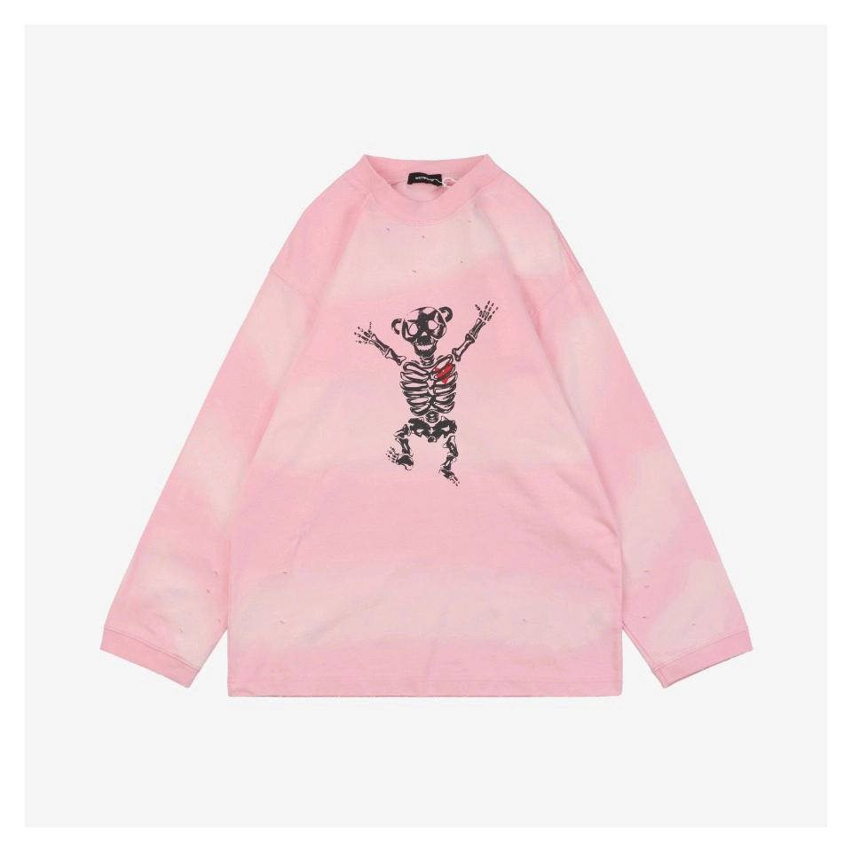 We11done-Skeleton-Raised-Hands-Bear-Print-Long-Sleeve-Shirt-Pink3.jpeg.webp We11Done Skeleton Raised Hands Bear Print Shirt Pink