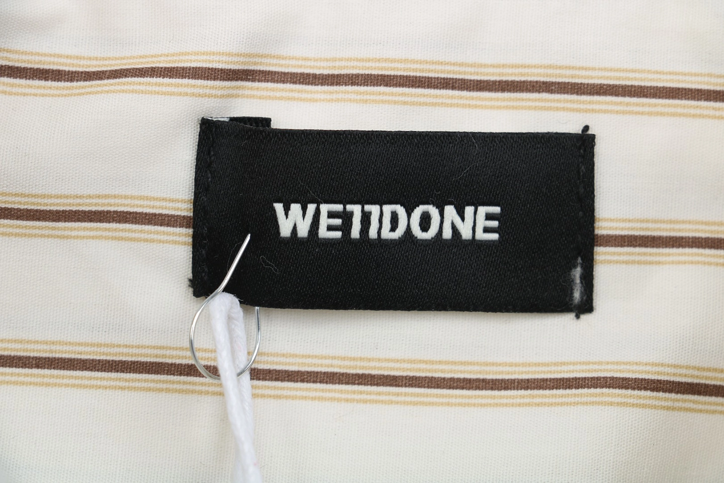 We11Done Striped Tie Detail Shirt
