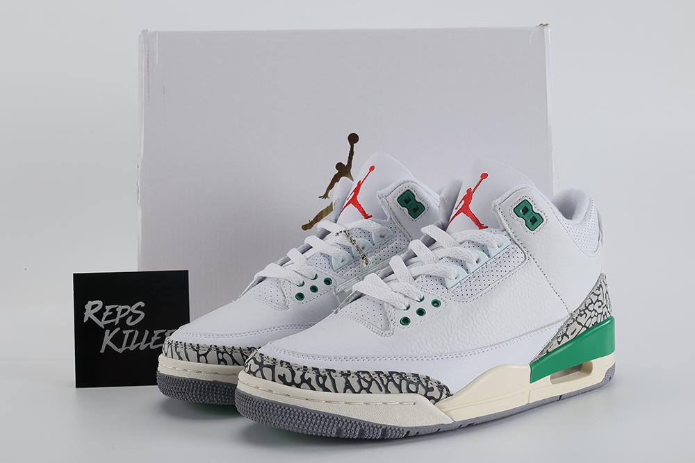 Wmns Air Jordan 3 Retro Lucky Green – Image 1 Air Jordan 3 Retro 'Lucky Green' Replica