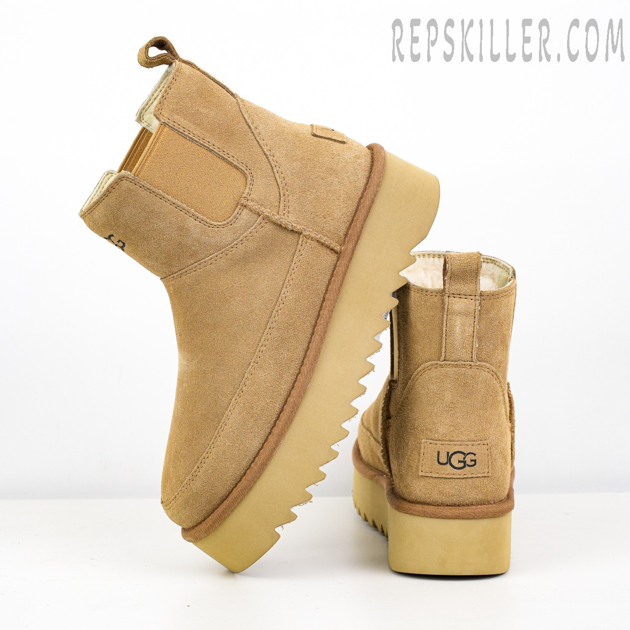 Wmns Chelsea Platform Mini Boot Chestnut